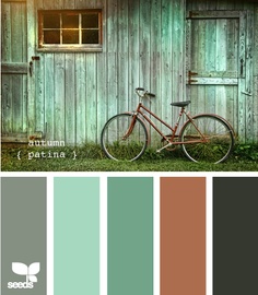 Color Schemes - 2nd Bedroom not sure about the rust color...but love the rest especially with a bit brighter colors...and maybe a burt orange.