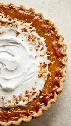 ORANGE SPICE COCONUT PUMPKIN PIE