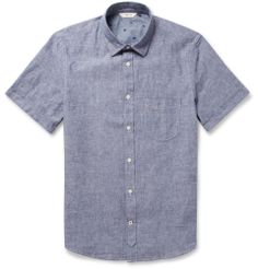 NN.07 - Clay Regular-Fit Slub Cotton and Linen-Blend Shirt